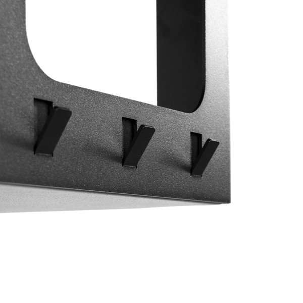 Črn jeklen stenski obešalnik s polico 100 cm Luno Small – Spinder Design-image-4