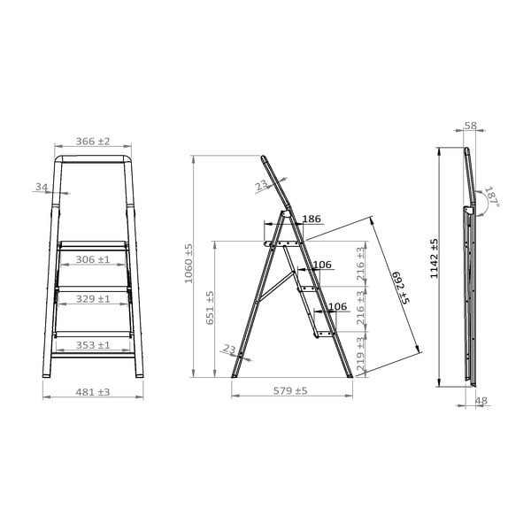 Kompaktna lestev Wenko, višina 114,5 cm-image-4