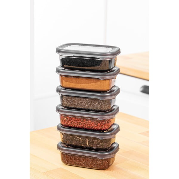 Posode za shranjevanje v kompletu 6 ks živil Fresco – Hermia-image-1