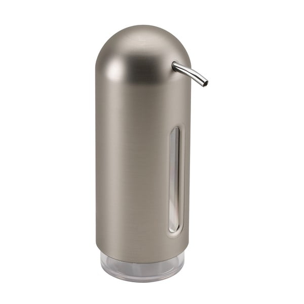 Plastični dozirnik za milo v srebrni barvi 350 ml Penguin - Umbra