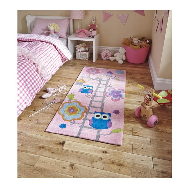 Otroška preproga Think Rugs Hong Kong Kiddo Pinkie, 70 x 140 cm-image-1