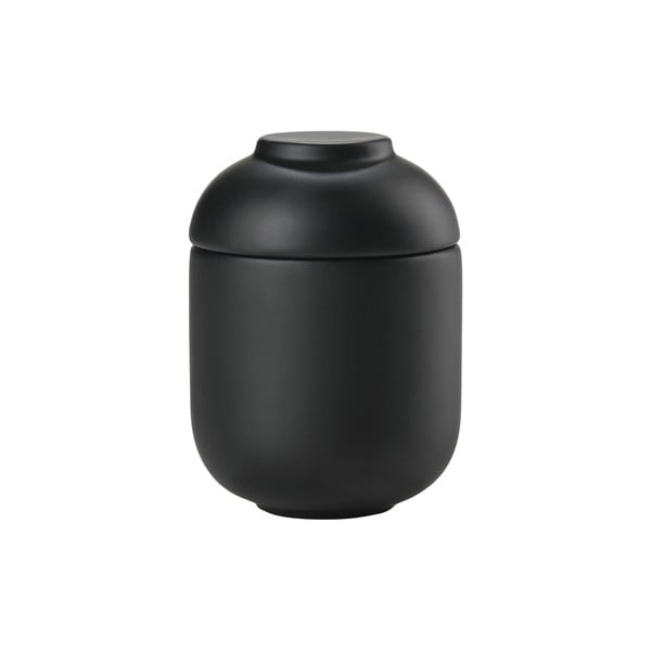 Črn lončen kopalniški organizator za vatke ali vatirane palčke Sensu – Zone