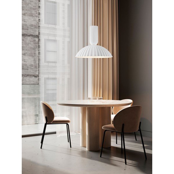 Bela lončena viseča svetilka ø 50 cm Ammos – Nova Luce-image-1