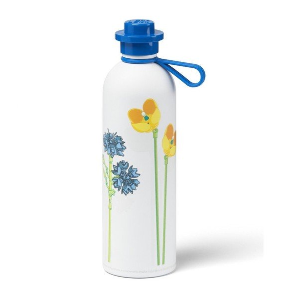 Bela/modra otroška termovka 560 ml Meadow Flowers – LEGO®