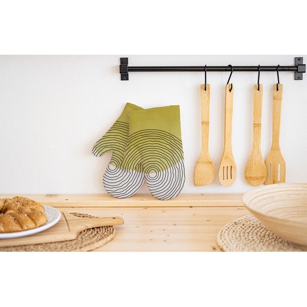 Komplet 2 bombažnih kuhinjskih rokavic Butter Kings Rising Sun-image-1