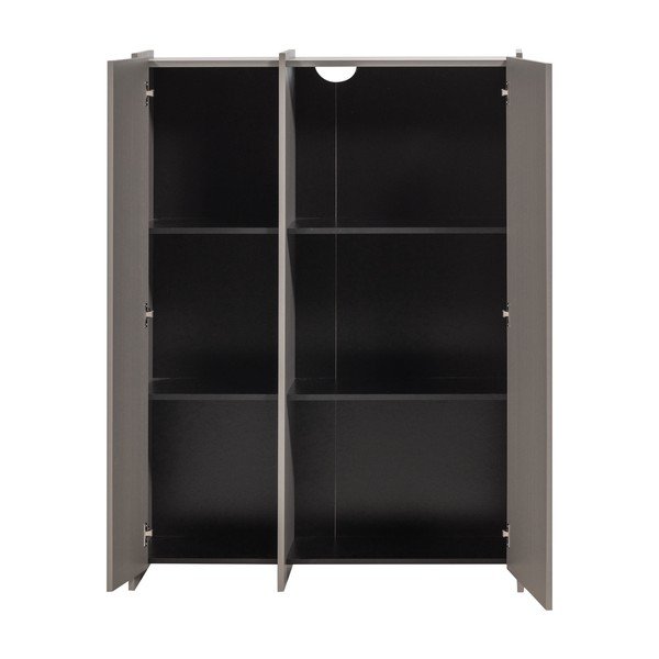 Siva omarica v jesenovem dekorju 102x140x44 cm Brock – WOOOD-image-3