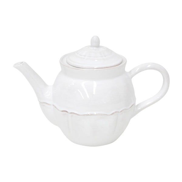 Čajnik iz bele keramike Costa Nova Alentejo, 1,5 l