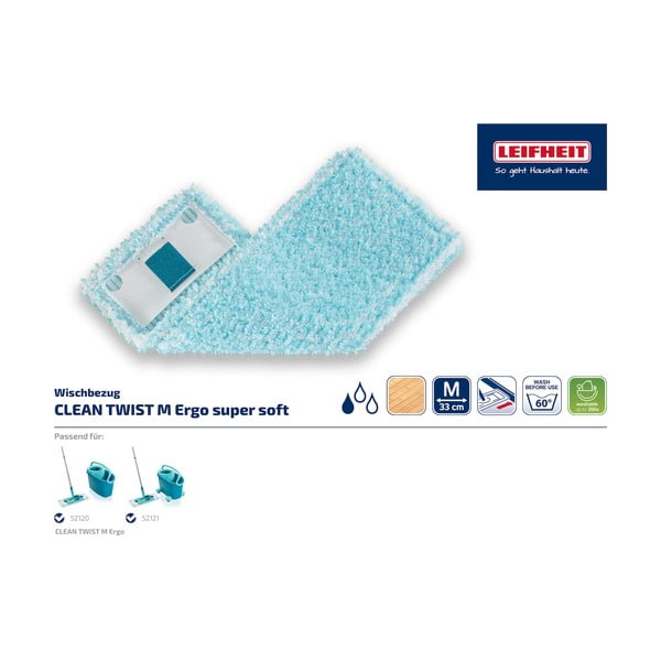 Dodatna krpa za mop LEIFHEIT Twist Ergo Super Soft M-image-2