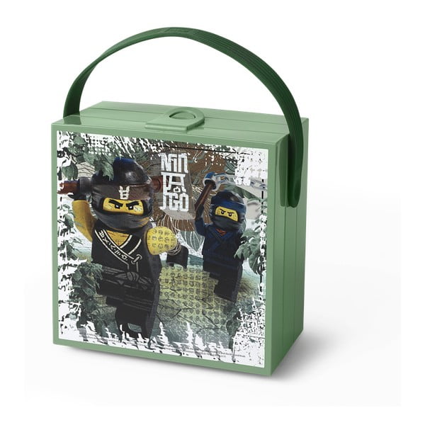 Zelena škatla za shranjevanje z ročajem LEGO® Army Ninjago