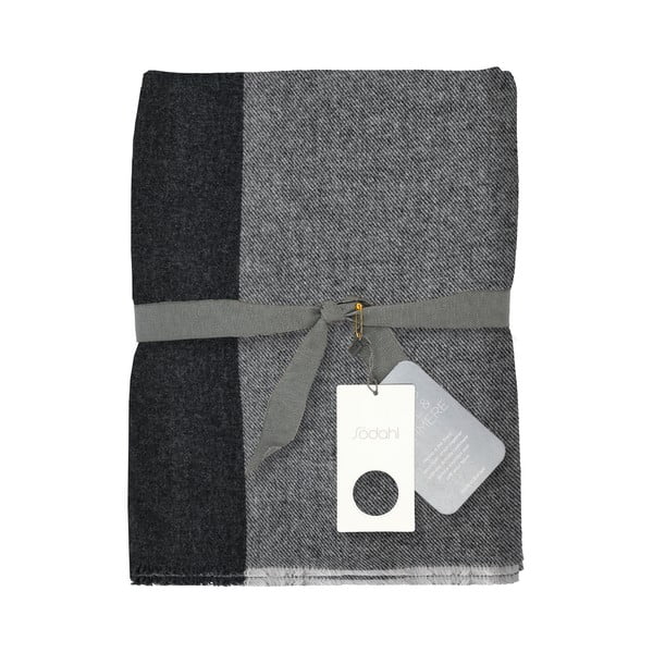 Siva volnena odeja 130x200 cm Merino – Södahl-image-3