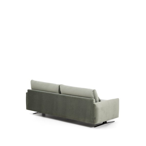 Zelena žametna sedežna garnitura 240 cm Veliro – Kave Home-image-4