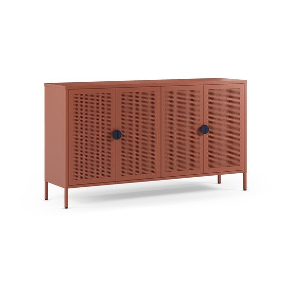 Kovinska omarica v barvi terakote 160x90x40 cm Sayla – Marckeric-image-2