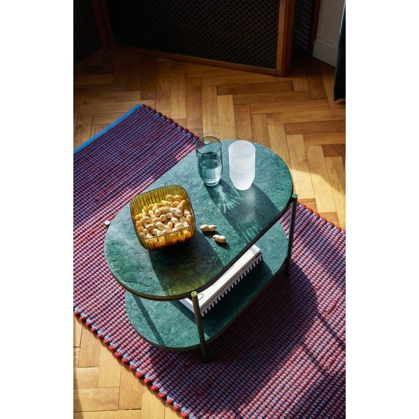 Vijolična in modra preproga iz volne in bombaža Hübsch Lexa, 80 x 200 cm-image-4