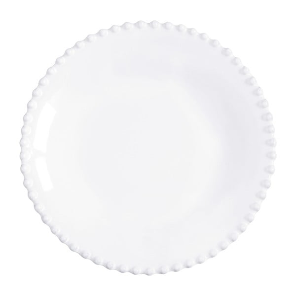 Bel keramičen krožnik za juho Costa Nova Pearl, ⌀ 24 cm