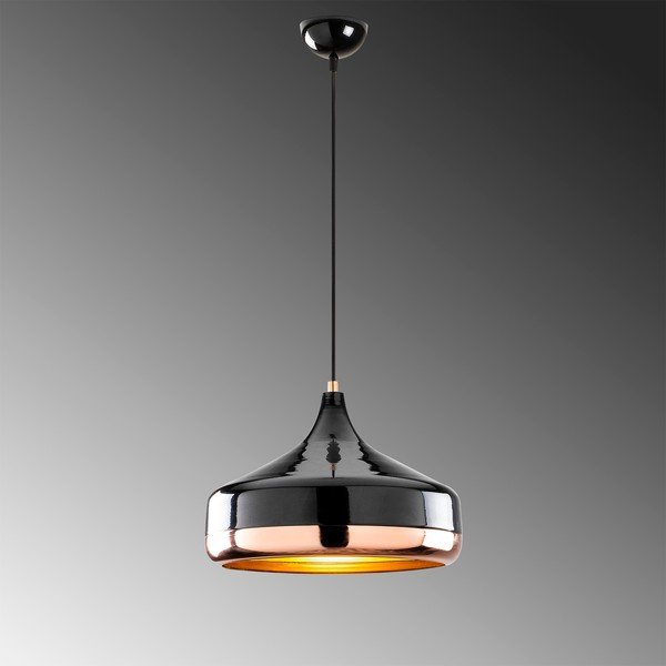 Viseča svetilka v črni in bakreni barvi Opviq lights Yildo, ø 36 cm-image-1