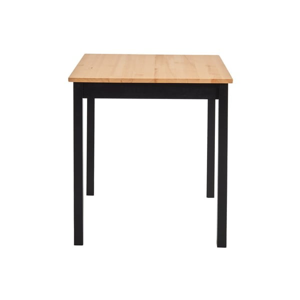 Jedilna miza iz borovega lesa s črno konstrukcijo Bonami Essentials Sydney, 70 x 70 cm-image-2