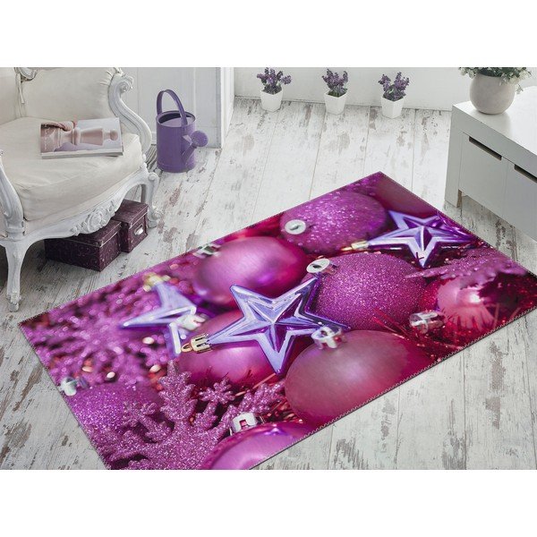 Preproga Vitaus Božično obdobje Purple Deco, 50 x 80 cm-image-1