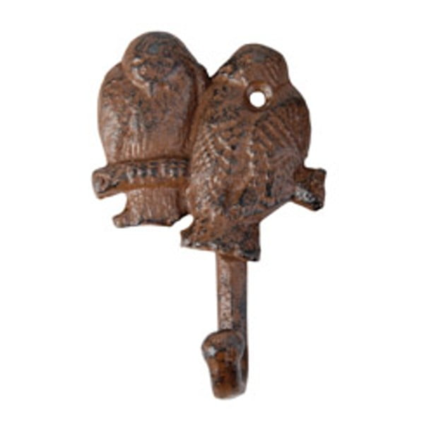 Kljuka iz litega železa s pticami Esschert Design Dekor Bird