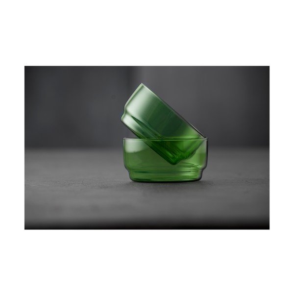 Zelene steklene skledice v kompletu 2 ks 500 ml Torino – Lyngby Glas-image-3
