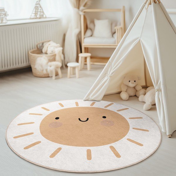 Pralna otroška preproga ø120 cm Sunny World – Mila Home-image-1