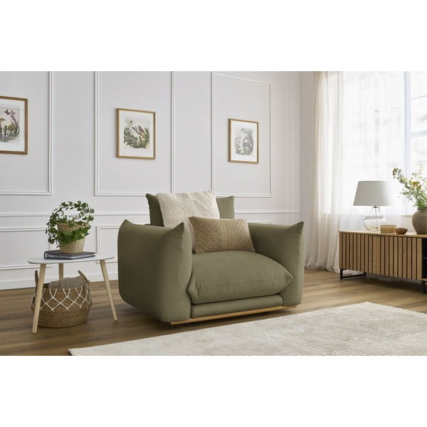 Svetlo zelen fotelj Ernest – Bobochic Paris-image-1