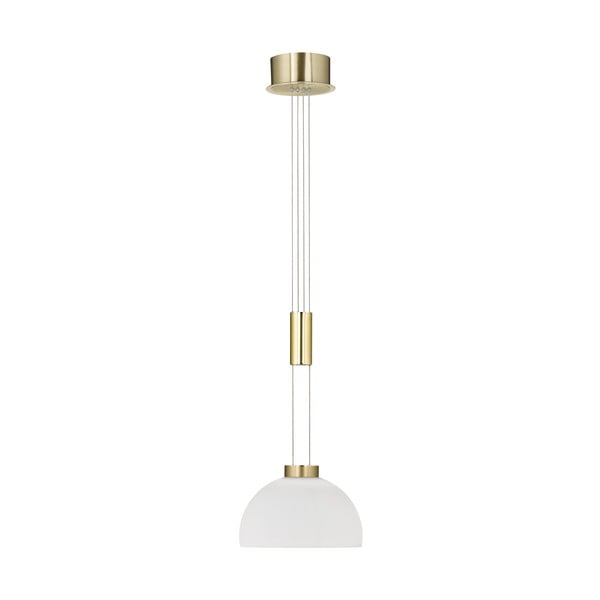 Viseča svetilka v beli in zlati barvi Fischer & Honsel Avignon