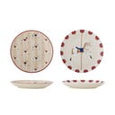 Kremno beli desertni lončeni krožniki z božičnim motivom v kompletu 2 ks ø 16 cm Merry-go-round – Bloomingville