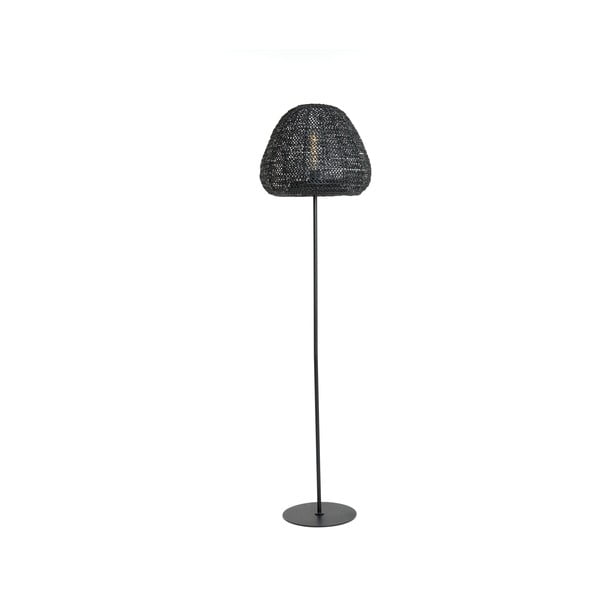 Mat črna stoječa svetilka (višina 162 cm) Finou – Light & Living