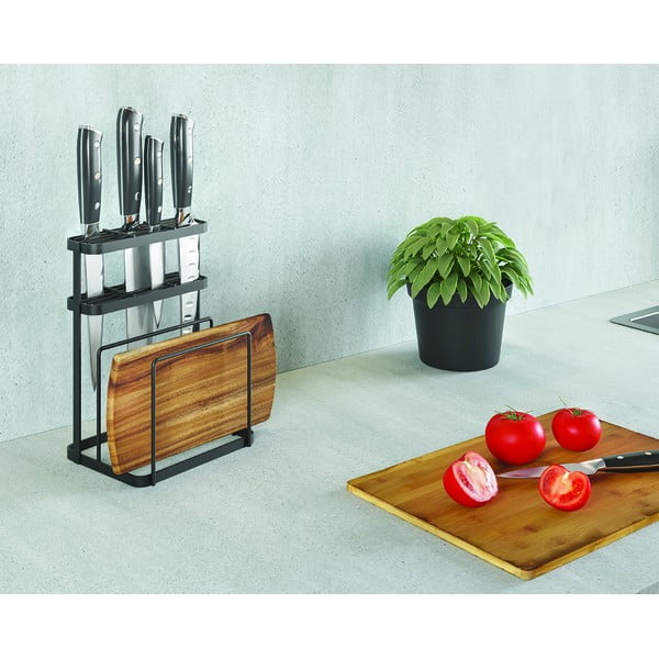 Stojalo za kuhinjske pripomočke iz nerjavečega jekla Tokyo Lava - Metaltex-image-1