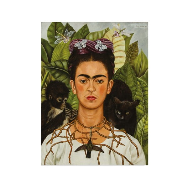 Stenska reprodukcija na platnu Frida Kahlo, 30 x 40 cm