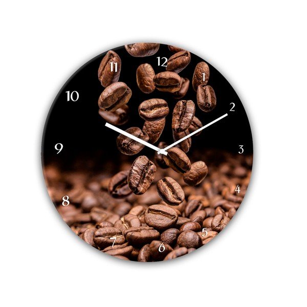Stenska ura Styler Glassclock Coffee Seeds, ⌀ 30 cm-image-2