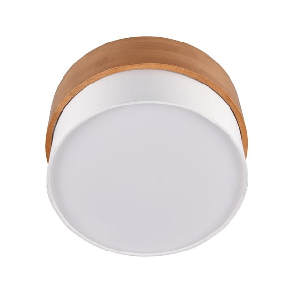 Stropna svetilka s tekstilnim senčilom v beli in naravni barvi Seasons – Trio-image-3