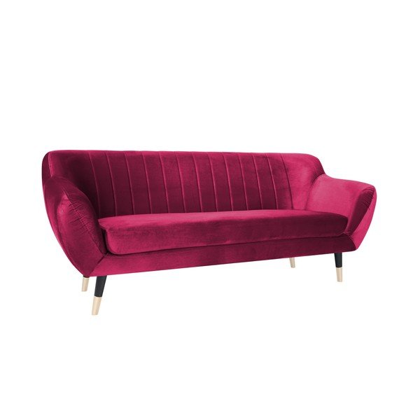 Roza kavč s črnimi nogami Mazzini Sofas Benito, 188 cm-image-2
