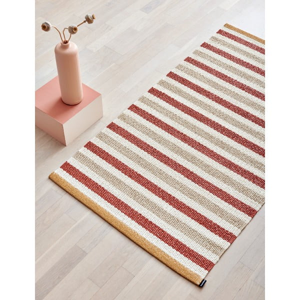 Opečnato oranžna/kremno bela notranja in zunanja preproga 180x260 cm Teo Brick – Pappelina-image-1