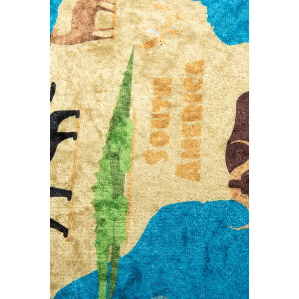 Modra otroška nedrseča preproga Conceptum Hypnose Map, 100 x 160 cm-image-3