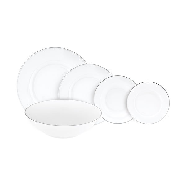 38-delni jedilni set iz porcelana Villa Altachiara Platinum Chic White