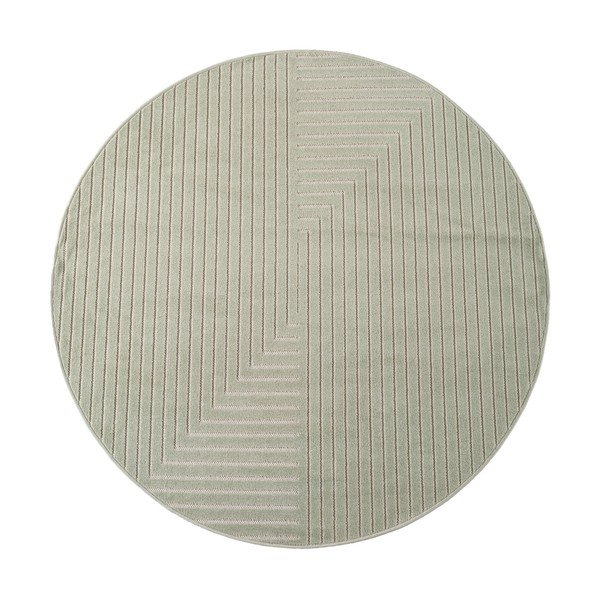 Zelena okrogla notranja in zunanja preproga ø 120 cm Nova 1202 – Ayyildiz Carpets
