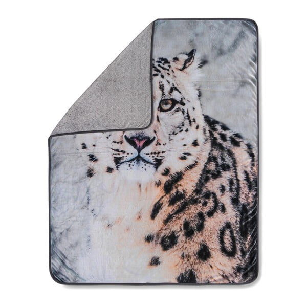 Odeja Good Morning Snow Leopard, 130 x 160 cm