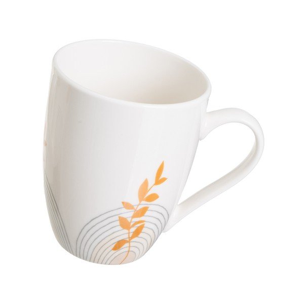 Bele lončene skodelice v kompletu 4 ks 350 ml Sunset – Casa Selección-image-4