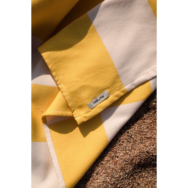 Rumena bombažna brisača za na plažo 100x160 cm Su – noo.ma-image-2