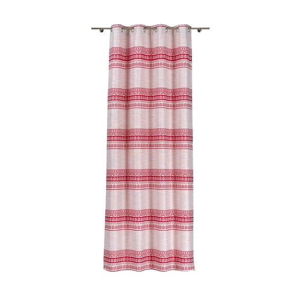 Rdeče-bež zavesa 140x255 cm Doina – Mendola Fabrics