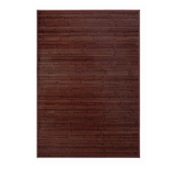 Temno rjava bambusova preproga 140x200 cm – Casa Selección