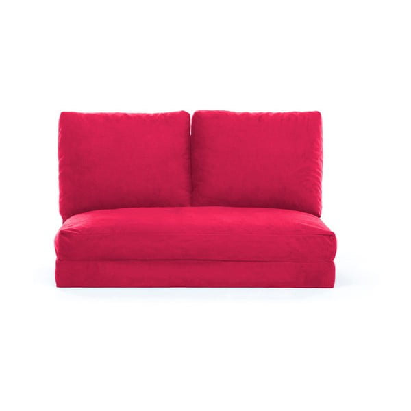 Rdeča/rožnata raztegljiva sedežna garnitura 120 cm Taida – Artie