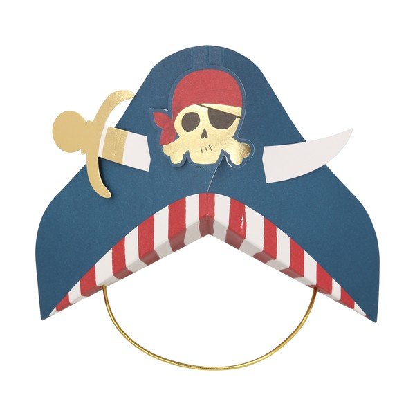 Papirnati klobučki v kompletu 8 ks Pirate – Meri Meri-image-2