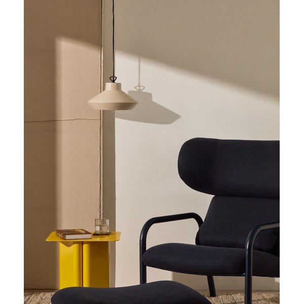 Bež viseča svetilka s keramičnim senčilom ø 31 cm Portol – Kave Home-image-1