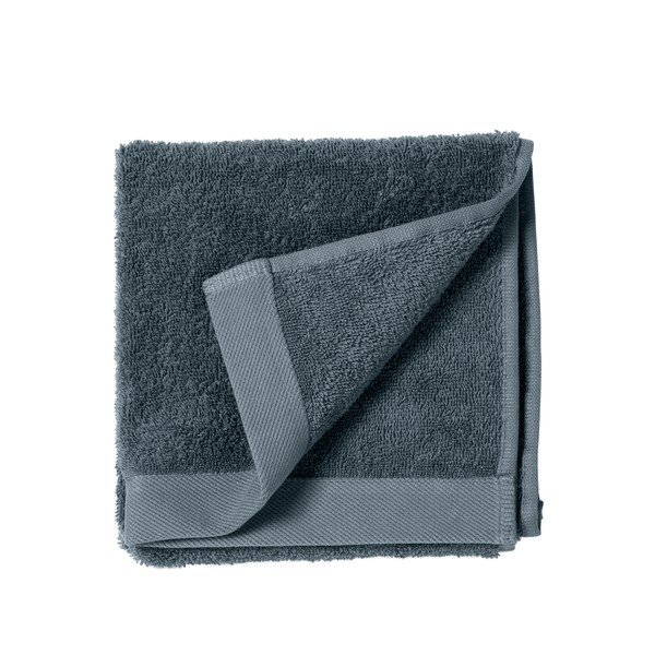 Modra frotirasta bombažna brisača Södahl China, 60 x 40 cm-image-2