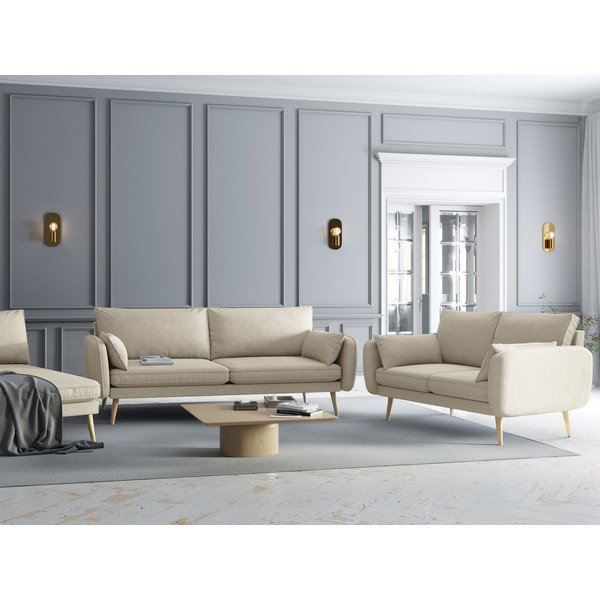 Bež zofa Kooko Home Lento, 228 cm-image-1