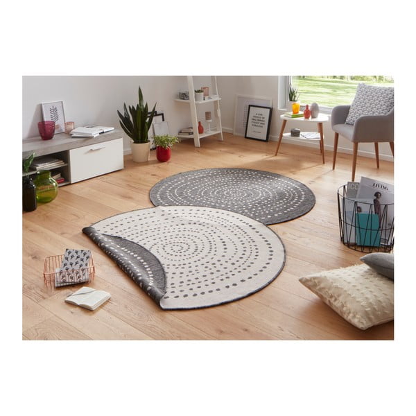 Siva zunanja preproga NORTHRUGS Bali, ⌀ 140 cm-image-3