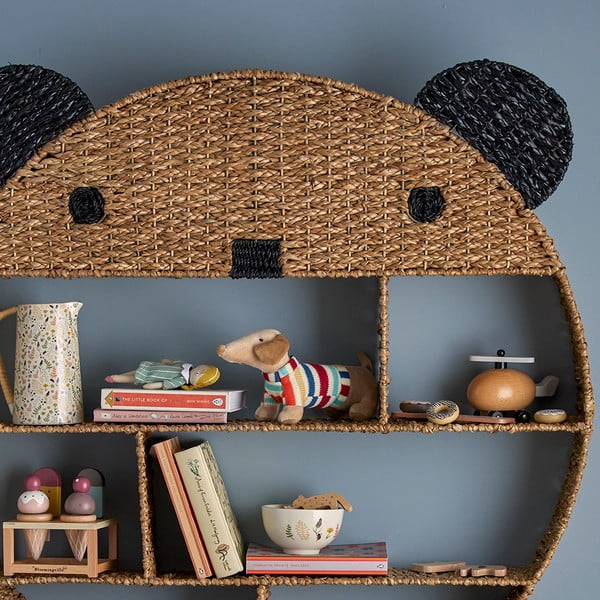 Otroška polica iz morske trave v naravni barvi 91,5x98 cm Ghalia – Bloomingville Mini-image-1