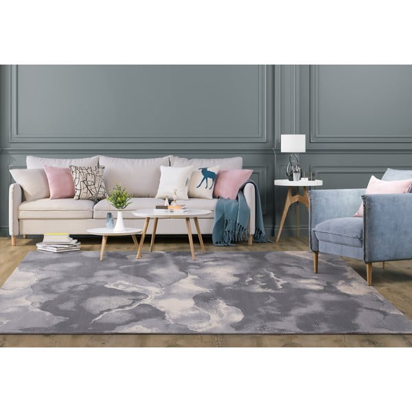 Siva volnena preproga 133x180 cm Cirrus – Agnella-image-1